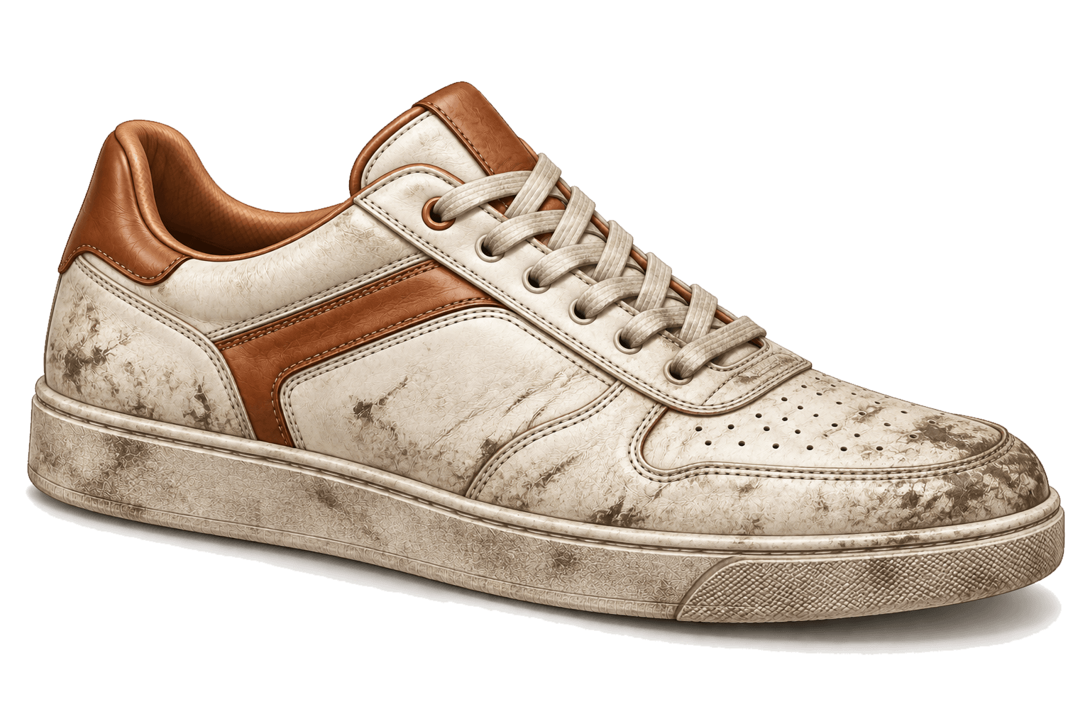 Dirty, scuffed shoe before KilloWash pickup